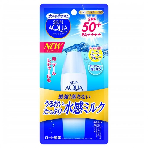 Rohto Skin Aqua Super Moisture Milk Sunscreen SPF50+/PA++++ 40ml